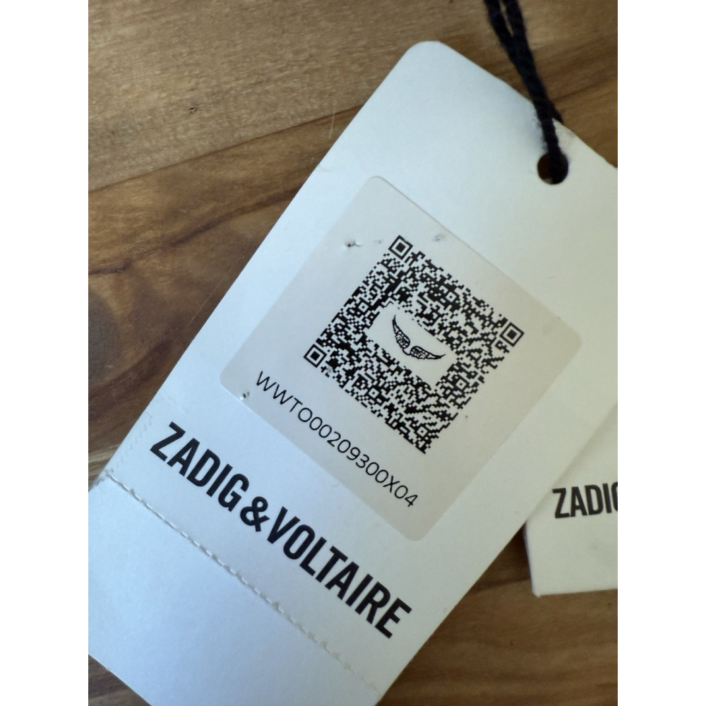 Zadig & Voltaire Toysse Sequined Top Gold Bronze Blouse Size Medium New With Tag - Picture 12 of 12